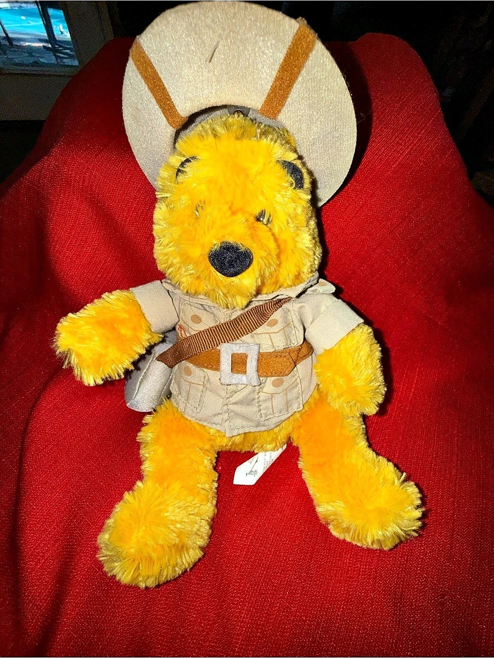 Disneyland UP Wilderness Explorer Pooh  Bear Plush Yellow